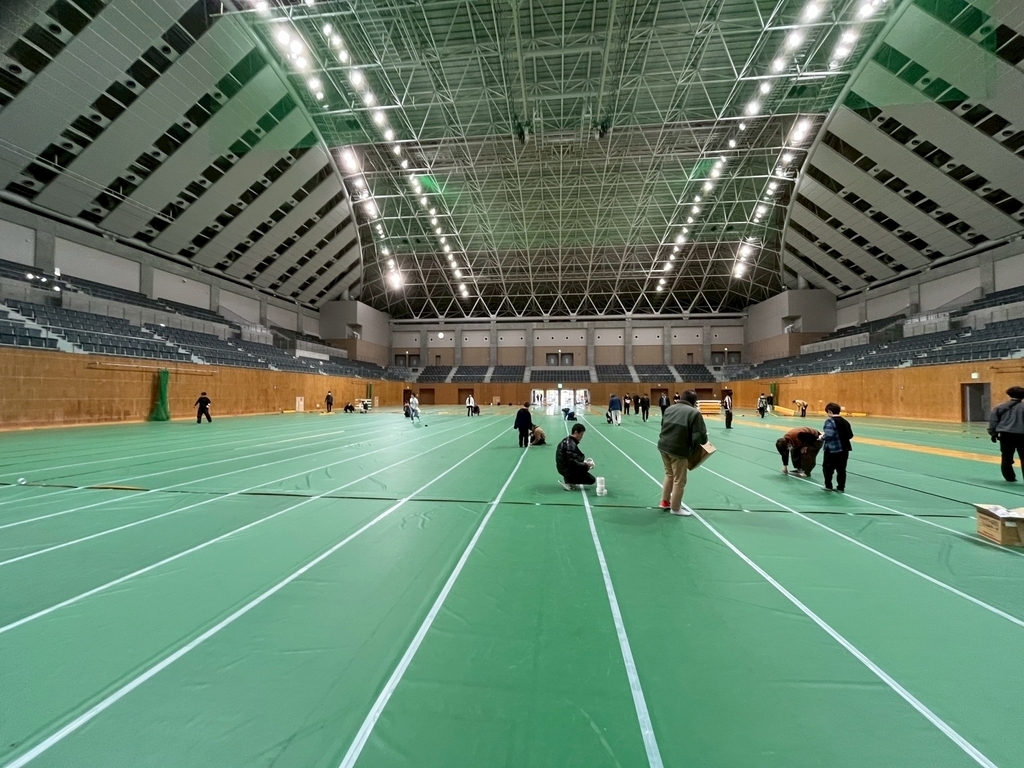 養生シート敷き敷きパーティー！